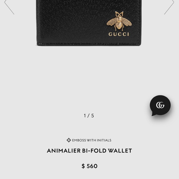 Authentic Gucci Black ANIMALIER BI-FOLD WALLET - Picture 16 of 16